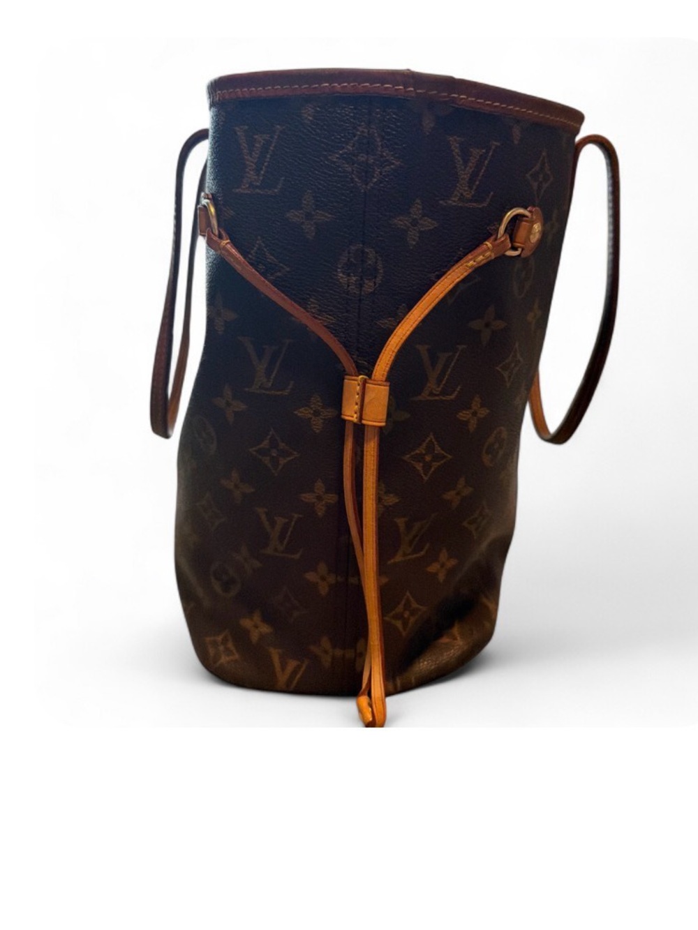Louis Vuitton Monogramneverfull MM  Canvas Tote in Brown with Tan Trim - Picture 13 of 14